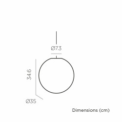 LUMPIA035XXHWNW NEW GARDEN lampa wisząca PIANETA 35 BATTERY HANG King Home