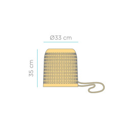 LUMPOS035XXHXNW NEW GARDEN lampa wisząca POSITANO 35 HANG IN&OUT BATTERY King Home