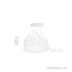 LUMREHXNW NEW GARDEN lampa wisząca REONA 30 HANG IN&OUT BATTERY King Home