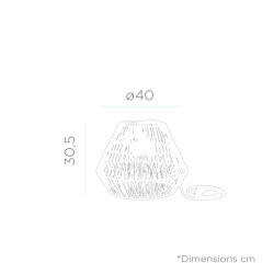 LUMSIHXNW NEW GARDEN lampa wisząca SISINE 30 HANG IN&OUT BATTERY King Home