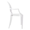 124.APC.BIALY Krzesło LOUIS białe - poliwęglan King Home