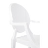 124.APC.BIALY Krzesło LOUIS białe - poliwęglan King Home