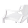 124.APC.BIALY Krzesło LOUIS białe - poliwęglan King Home