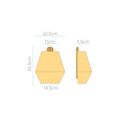 LUMSIS025XXWLNW NEW GARDEN lampa ścienna SISINE 25 WALL IN&OUT BATTERY King Home