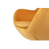 KH0101009563 Fotel EGG SZEROKI VELVET musztardowy King Home