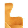 KH0101009563 Fotel EGG SZEROKI VELVET musztardowy King Home