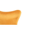 KH0101009563 Fotel EGG SZEROKI VELVET musztardowy King Home