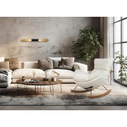 KH0101009495 Fotel bujany OTILIA TEDDY biały King Home