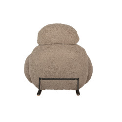 KH0101009574 Fotel bujany PLUSH TEDDY ciemny beżowy King Home