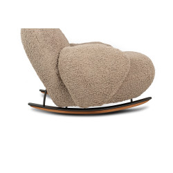 KH0101009574 Fotel bujany PLUSH TEDDY ciemny beżowy King Home