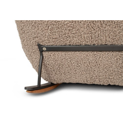 KH0101009574 Fotel bujany PLUSH TEDDY ciemny beżowy King Home