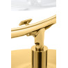JH200-2.GOLD.VELVET Fotel BUBBLE STAND 2 GOLD VELVET poduszka czarna King Home