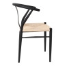 KH1201100122 Krzesło WISHBONE METAL naturalne King Home