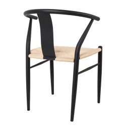 KH1201100122 Krzesło WISHBONE METAL naturalne King Home