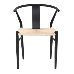 KH1201100122 Krzesło WISHBONE METAL naturalne King Home