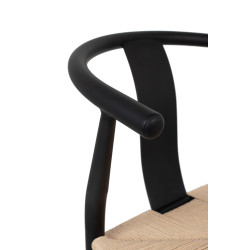 KH1201100122 Krzesło WISHBONE METAL naturalne King Home