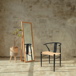 KH1201100122 Krzesło WISHBONE METAL naturalne King Home