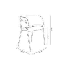 KH1301100120 Krzesło DELTA beżowe King Home