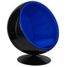 JH-066.BLACK.BLUE Fotel BALL BLACK niebieski King Home
