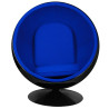 JH-066.BLACK.BLUE Fotel BALL BLACK niebieski King Home