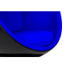 JH-066.BLACK.BLUE Fotel BALL BLACK niebieski King Home