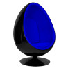 JH-069.BLACK.BLUE Fotel OVALIA BLACK niebieski King Home