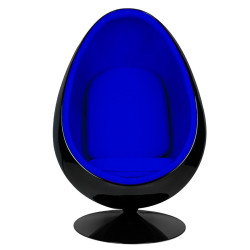 JH-069.BLACK.BLUE Fotel OVALIA BLACK niebieski King Home