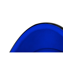 JH-069.BLACK.BLUE Fotel OVALIA BLACK niebieski King Home