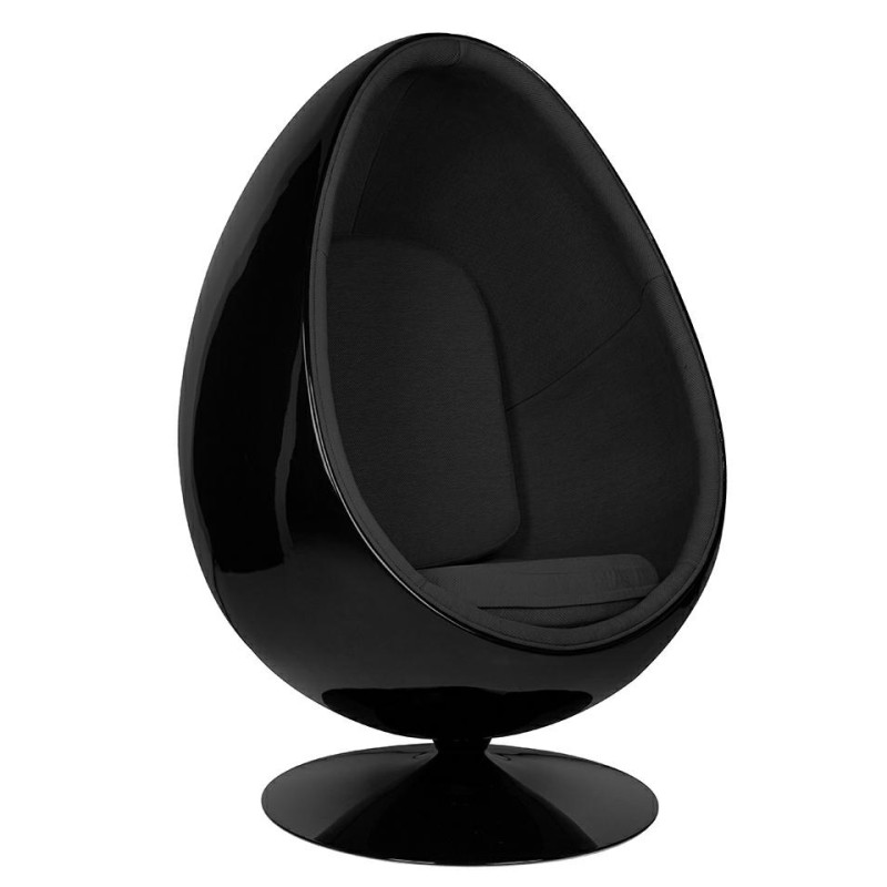 JH-069.BLACK.BL Fotel OVALIA BLACK czarny King Home