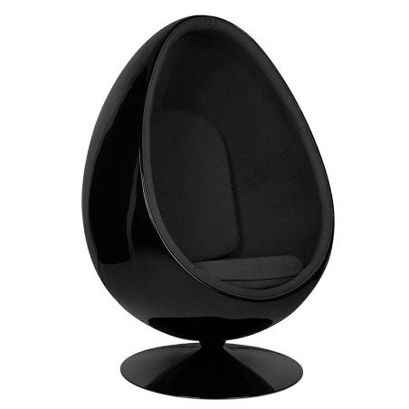 JH-069.BLACK.BL Fotel OVALIA BLACK czarny King Home