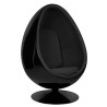 JH-069.BLACK.BL Fotel OVALIA BLACK czarny King Home