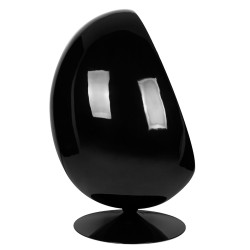 JH-069.BLACK.BL Fotel OVALIA BLACK czarny King Home