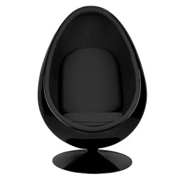JH-069.BLACK.BL Fotel OVALIA BLACK czarny King Home