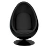 JH-069.BLACK.BL Fotel OVALIA BLACK czarny King Home