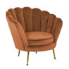S4439 RUST VELVET RICHMOND fotel PERLA RUST VELVET King Home