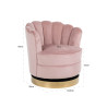 S4442 PINK VELVET RICHMOND fotel obrotowy MILA PINK VELVET King Home
