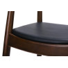 DC-604.DARK.BROWN Krzesło KENNEDY ciemnobrązowe - drewno jesion, ekoskóra King Home
