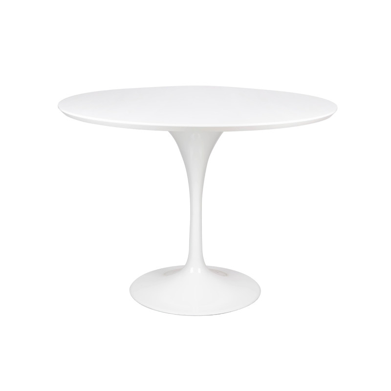 GT-09R.100 Stół TULIP PREMIUM 100 biały  - MDF, metal King Home