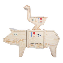 swinia_sklejka Szafka ŚWINIA - drewno sklejka King Home