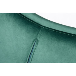 HE-066.HM8-18.DGREEN Fotel EGG SZEROKI VELVET ciemny zielony. 18 - welur, podstawa stal King Home