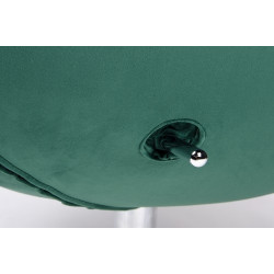 HE-066.HM8-18.DGREEN Fotel EGG SZEROKI VELVET ciemny zielony. 18 - welur, podstawa stal King Home