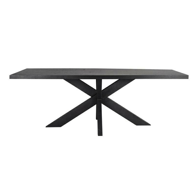 6507 TOP BLACK RICHMOND blat stołu jadalnianego OAKURA 230 czarny King Home