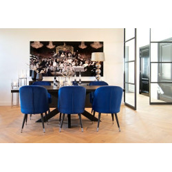 6507 TOP BLACK RICHMOND blat stołu jadalnianego OAKURA 230 czarny King Home