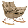 KH1301100129 Fotel bujany SWING VELVET khaki King Home