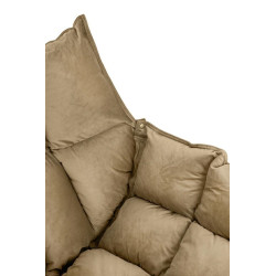KH1301100129 Fotel bujany SWING VELVET khaki King Home