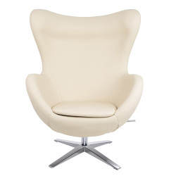 KH1301100131 Fotel EGG SZEROKI PU beżowy King Home