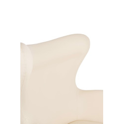 KH1301100131 Fotel EGG SZEROKI PU beżowy King Home