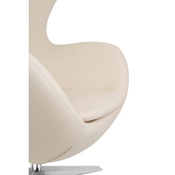 KH1301100131 Fotel EGG SZEROKI PU beżowy King Home