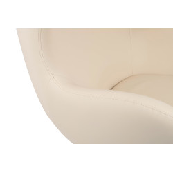 KH1301100131 Fotel EGG SZEROKI PU beżowy King Home