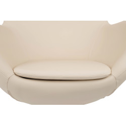 KH1301100131 Fotel EGG SZEROKI PU beżowy King Home